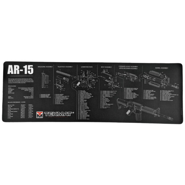 TekMat AR-15 Rifle Mat 12"x36" Black
